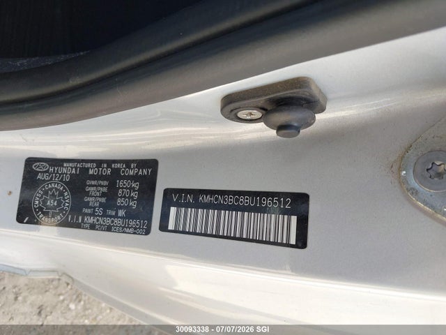 Продаж на аукціоні авто 2011 Hyundai Accent Se, vin: KMHCN3BC8BU196512, номер лоту: 30093338