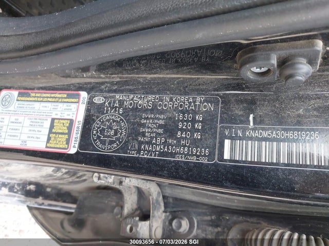 KIA RIO LX 2017 KNADM5A30H6819236 Image 9
