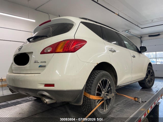 2010 Nissan Murano S/sl/le მანქანა იყიდება აუქციონზე, vin: JN8AZ1MW0AW114551, აუქციონის ნომერი: 30093804