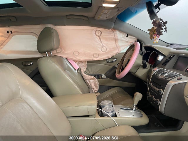 2010 Nissan Murano S/sl/le მანქანა იყიდება აუქციონზე, vin: JN8AZ1MW0AW114551, აუქციონის ნომერი: 30093804