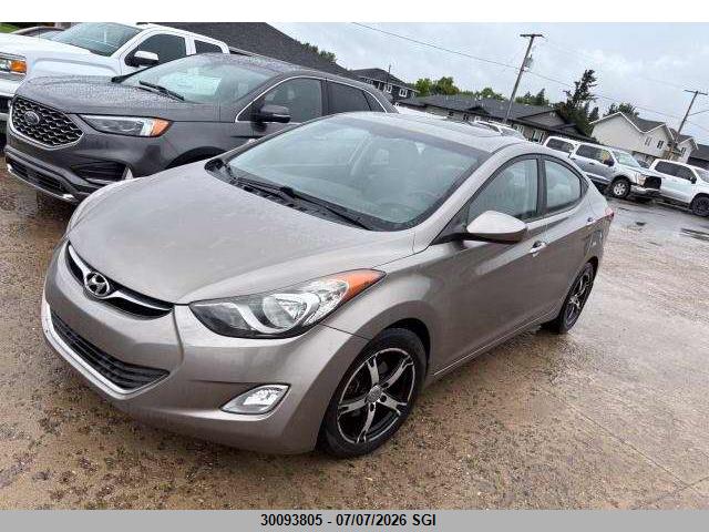 30093805 :رقم المزاد ، 5NPDH4AE7DH213452 vin ، 2013 Hyundai Elantra Gls/limited مزاد بيع