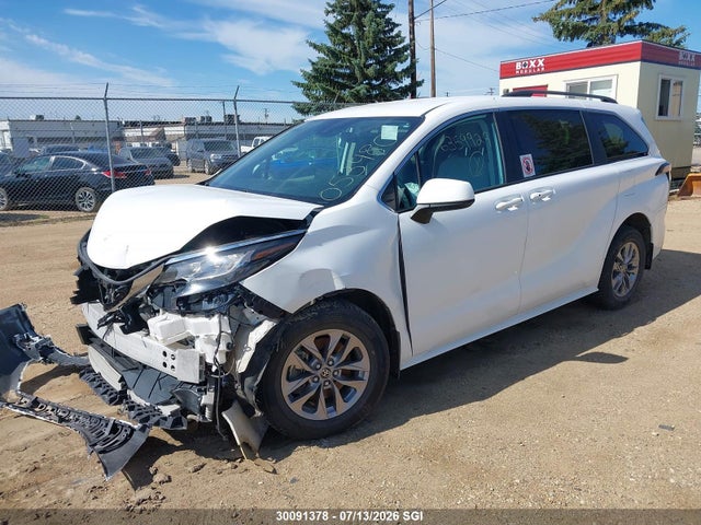 2022 Toyota Sienna Le/xle/xse/limited/platinum მანქანა იყიდება აუქციონზე, vin: 5TDGSKFC3NS053480, აუქციონის ნომერი: 30091378