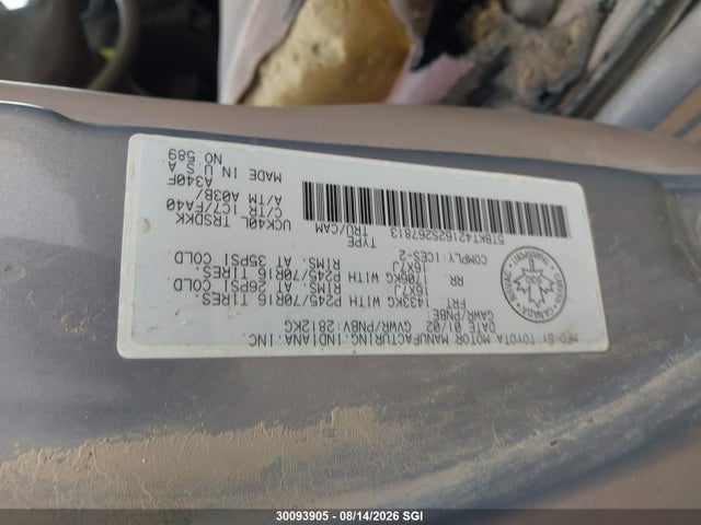 2002 Toyota Tundra მანქანა იყიდება აუქციონზე, vin: 5TBKT42162S267813, აუქციონის ნომერი: 30093905