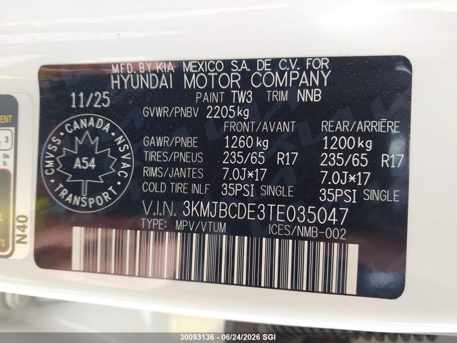 Hyundai Tucson Preferred 2026 3KMJBCDE3TE035047 Image 9