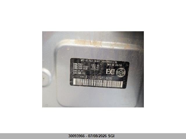 JF1GJAA68GH014699 Subaru Impreza