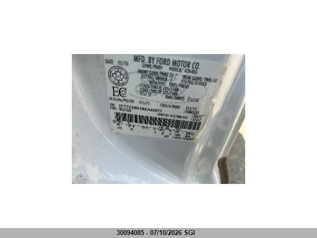 30094085 :رقم المزاد ، 1FT7X2B61BEA43677 vin ، 2011 Ford F250 Super Duty مزاد بيع