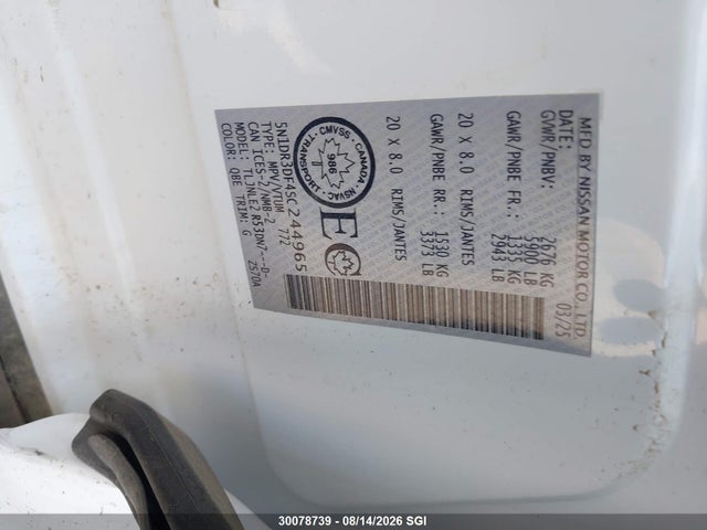 Nissan Pathfinder Platinum 2025 5N1DR3DF4SC244965 Image 9