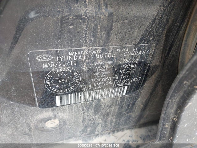 Aukcja sprzedaży 2020 Hyundai Elantra Preferred With Sun And Safety Package Auto Ivt, vin: KMHD84LF2LU901607, numer aukcji: 30093276