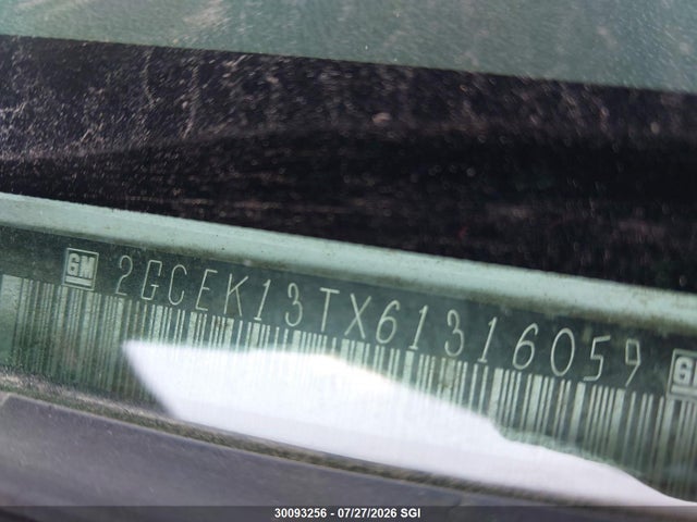 30093256 :رقم المزاد ، 2GCEK13TX61316059 vin ، 2006 Chevrolet Silverado K1500 مزاد بيع