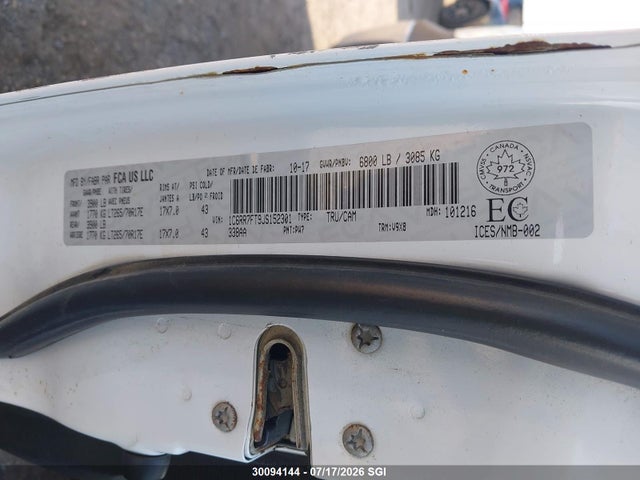 1C6RR7FT9JS152301 RAM 1500 St