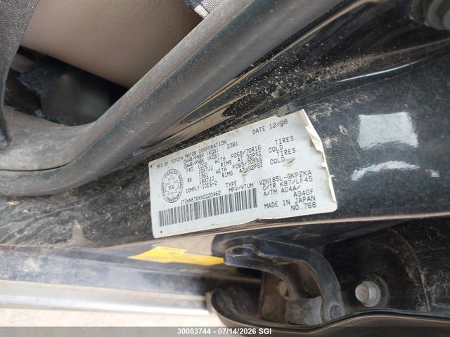 Продаж на аукціоні авто 1999 Toyota 4runner Limited, vin: JT3HN87RXX0220462, номер лоту: 30083744