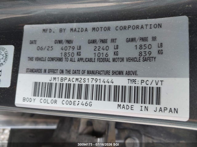 Mazda Mazda3 Gs 2025 JM1BPACM2S1791444 Image 9
