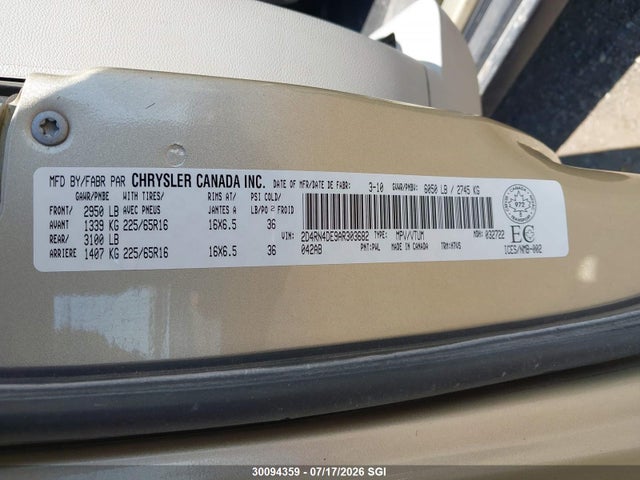 Aukcja sprzedaży 2010 Dodge Grand Caravan Se, vin: 2D4RN4DE9AR303682, numer aukcji: 30094359