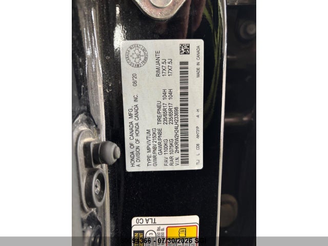 Honda CR-V LX 2020 2HKRW2H24LH233698 Image 12