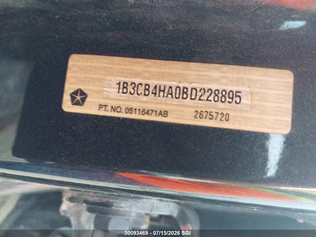 Продаж на аукціоні авто 2011 Dodge Caliber Sxt, vin: 1B3CB4HA0BD228895, номер лоту: 30093469