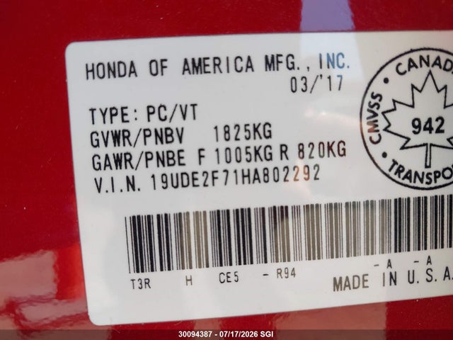 Acura Ilx Premium/technology 2017 19UDE2F71HA802292 Image 9