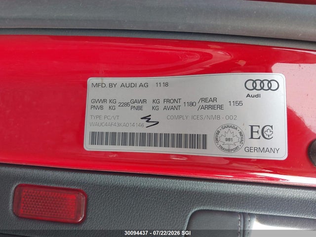 Audi S4 Prestige 2019 WAUC4AF43KA014146 Image 9