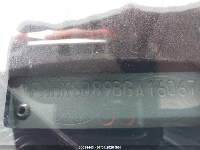 2011 Ford Explorer Xlt მანქანა იყიდება აუქციონზე, vin: 1FMHK8D89BGA16067, აუქციონის ნომერი: 30094443