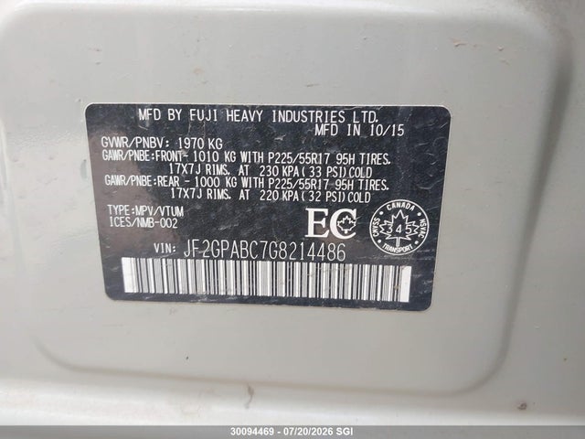 Subaru Crosstrek Premium 2016 JF2GPABC7G8214486 Image 9