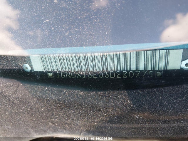2003 Chevrolet Venture Luxury მანქანა იყიდება აუქციონზე, vin: 1GNDX13E03D280775, აუქციონის ნომერი: 30085794