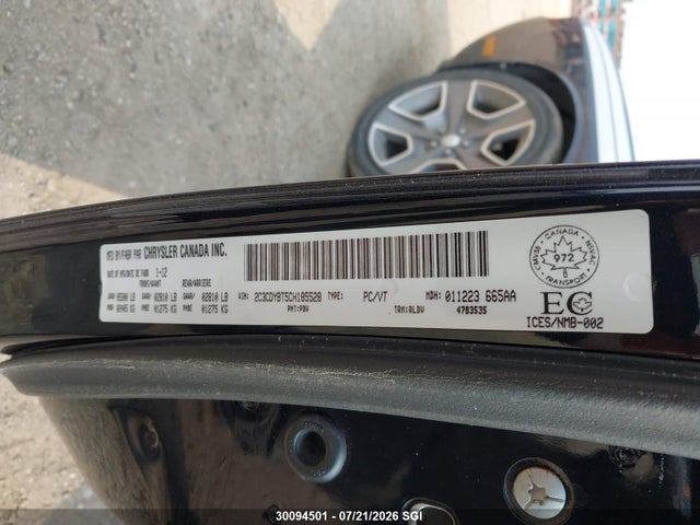30094501 :رقم المزاد ، 2C3CDYBT5CH185528 vin ، 2012 Dodge Challenger R/t مزاد بيع