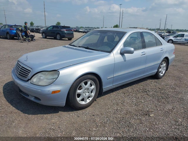 2002 Mercedes-benz S 430 მანქანა იყიდება აუქციონზე, vin: WDBNF70J22A252057, აუქციონის ნომერი: 30094570