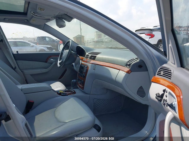 2002 Mercedes-benz S 430 მანქანა იყიდება აუქციონზე, vin: WDBNF70J22A252057, აუქციონის ნომერი: 30094570