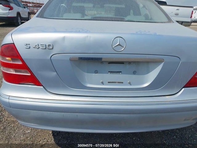 2002 Mercedes-benz S 430 მანქანა იყიდება აუქციონზე, vin: WDBNF70J22A252057, აუქციონის ნომერი: 30094570