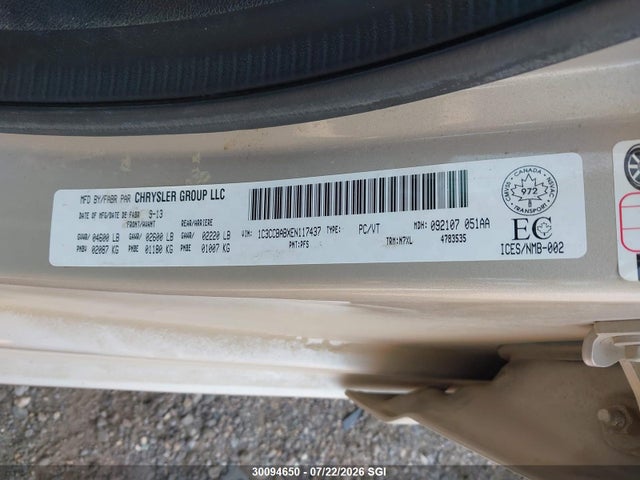 Chrysler 200 LX 2014 1C3CCBABXEN117437 Image 9