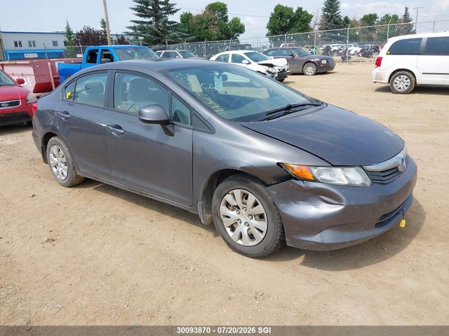 2012 Honda Civic Lx მანქანა იყიდება აუქციონზე, vin: 2HGFB2F43CH053416, აუქციონის ნომერი: 30093870