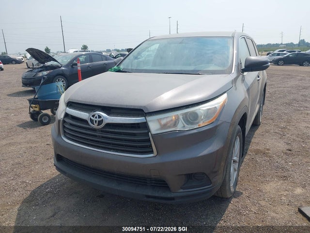 Toyota Highlander Le/le Plus 2016 5TDBKRFH2GS309108 Image 2