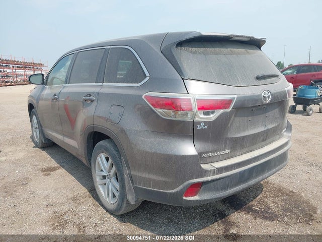 Toyota Highlander Le/le Plus 2016 5TDBKRFH2GS309108 Image 3