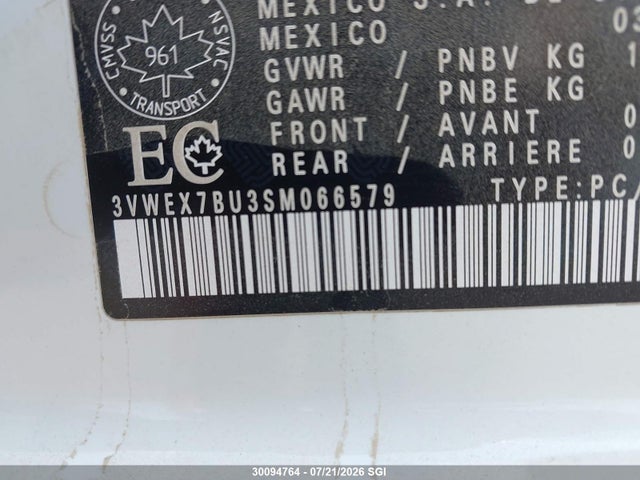 Volkswagen JETTA SE 2025 3VWEX7BU3SM066579 Image 9