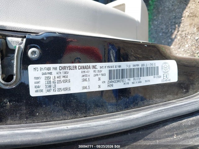 Продажа на аукционе авто 2010 Dodge Grand Caravan Se, vin: 2D4RN4DE9AR379211, номер лота: 30094771