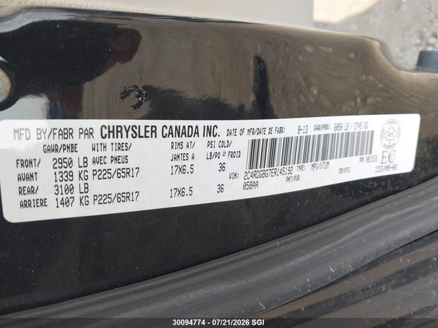 Dodge Grand Caravan Se 2014 2C4RDGBG7ER145192 Image 9