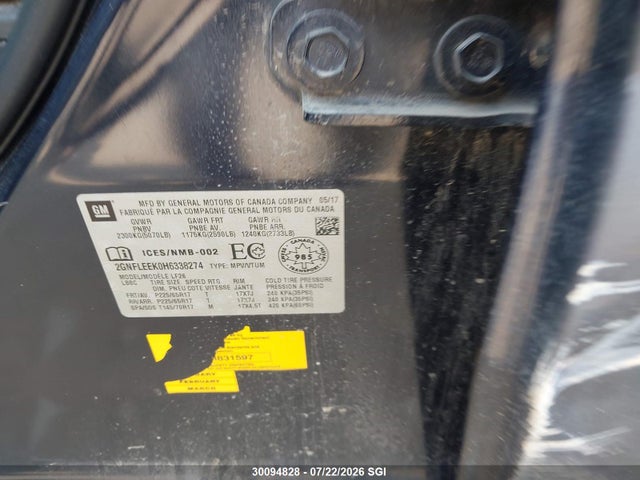 Chevrolet EQUINOX LS 2017 2GNFLEEK0H6338274 Image 9