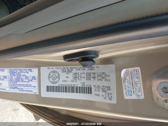 Продаж на аукціоні авто 2004 Toyota Sienna Xle/xle Limited, vin: 5TDBA22C64S015517, номер лоту: 30095001