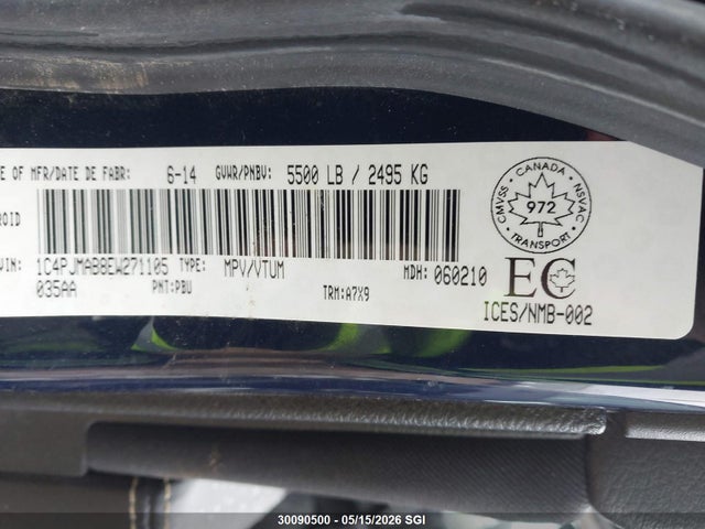 Продажа на аукционе авто 2014 Jeep Cherokee Sport, vin: 1C4PJMAB8EW271105, номер лота: 30090500