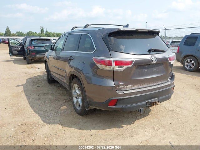 Toyota Highlander Limited/ltd Platnum 2014 5TDDKRFH1ES007265 Image 3