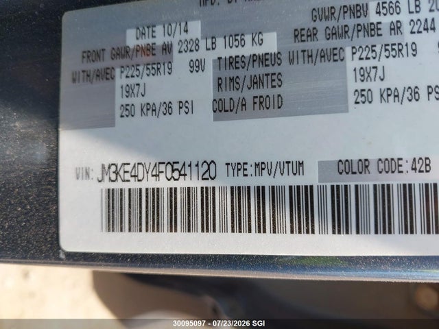 Mazda CX-5 GT 2015 JM3KE4DY4F0541120 Image 9
