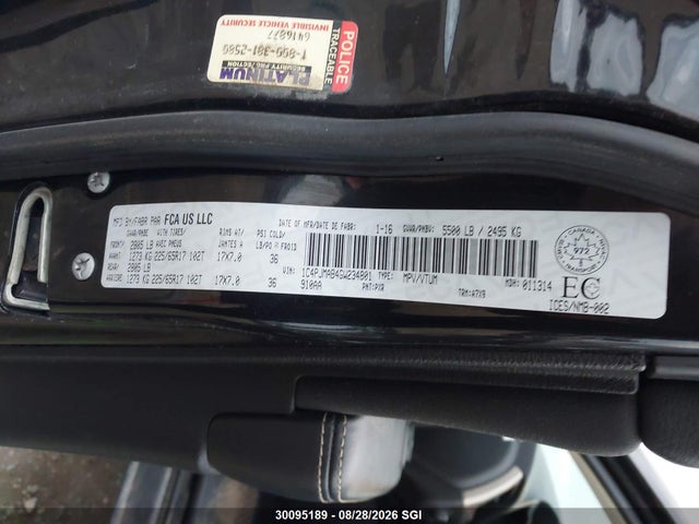 30095189 :رقم المزاد ، 1C4PJMAB4GW234801 vin ، 2016 Jeep Cherokee Sport مزاد بيع