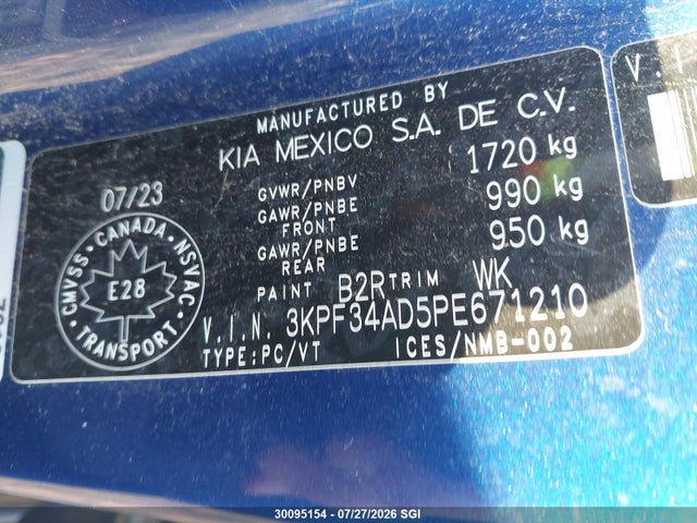 KIA Forte Ex/ex+/ex Premium 2023 3KPF34AD5PE671210 Image 15