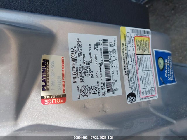 Продажа на аукционе авто 2013 Ford F150 Supercrew, vin: 1FTFW1EF6DFB86349, номер лота: 30094693