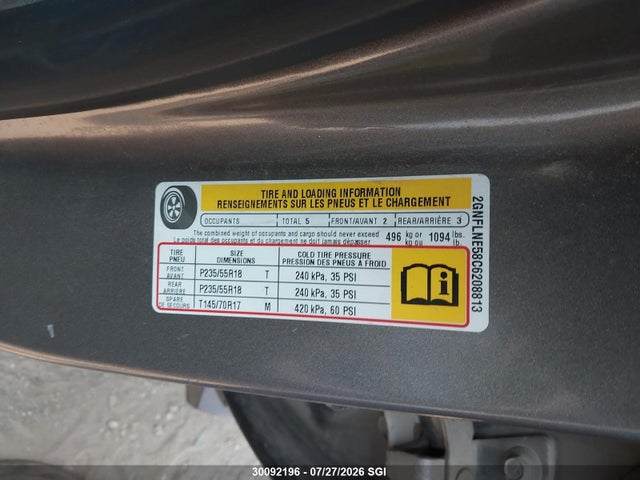 30092196 :رقم المزاد ، 2GNFLNE58C6208813 vin ، 2012 Chevrolet Equinox Lt مزاد بيع
