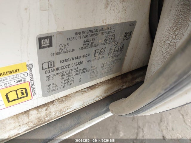 Aukcja sprzedaży 2014 Buick Enclave, vin: 5GAKVCKD2EJ352334, numer aukcji: 30095285