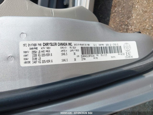 Продаж на аукціоні авто 2011 Dodge Grand Caravan Express, vin: 2D4RN4DG1BR761641, номер лоту: 30095326