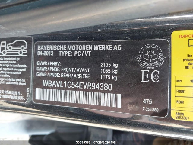WBAVL1C54EVR94380 BMW X1 Xdrive28i