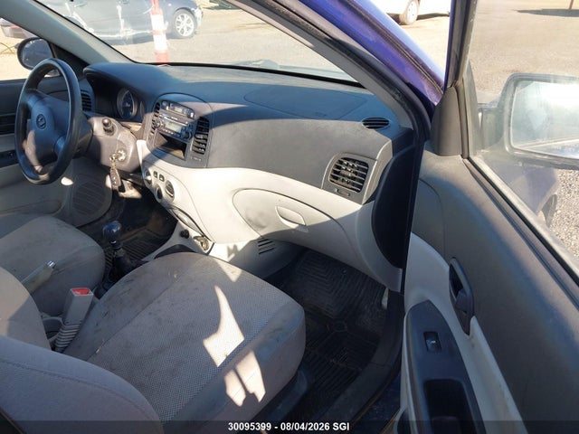 2008 Hyundai Accent Gls მანქანა იყიდება აუქციონზე, vin: KMHCN45C88U255455, აუქციონის ნომერი: 30095399