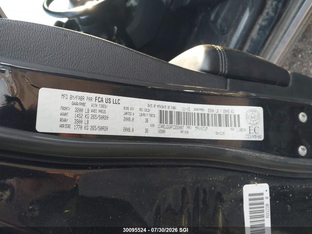 1C4RDJDG0FC223087 Dodge DURANGO LIMITED