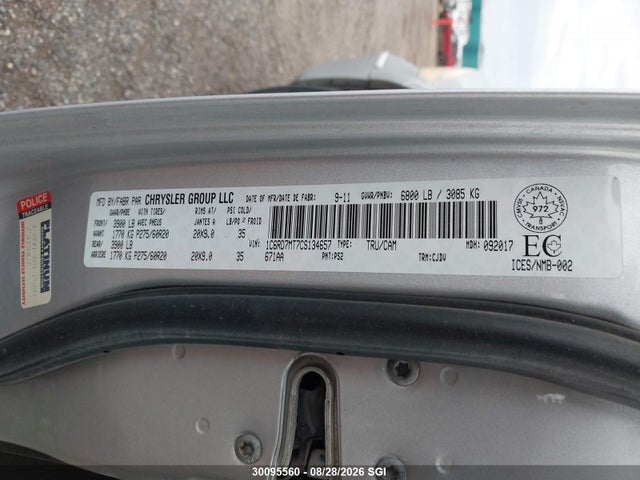 Aukcja sprzedaży 2012 Dodge Ram 1500 Sport, vin: 1C6RD7MT7CS134657, numer aukcji: 30095560